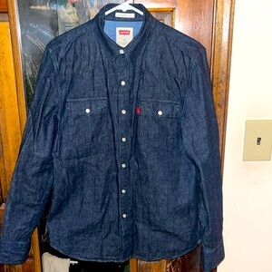 Levi’s Slim Fit Dark Washed Shirt Jacket